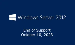 Windows Server 2012 end of support message