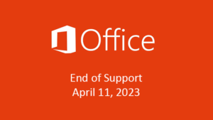 Office 2013 end of support message