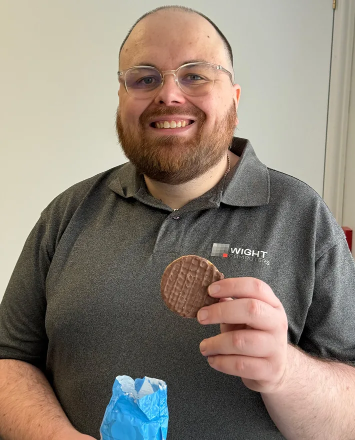 Ben with biscuits