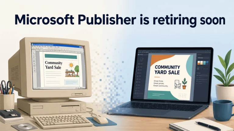 Microsoft Publisher is retiring soon